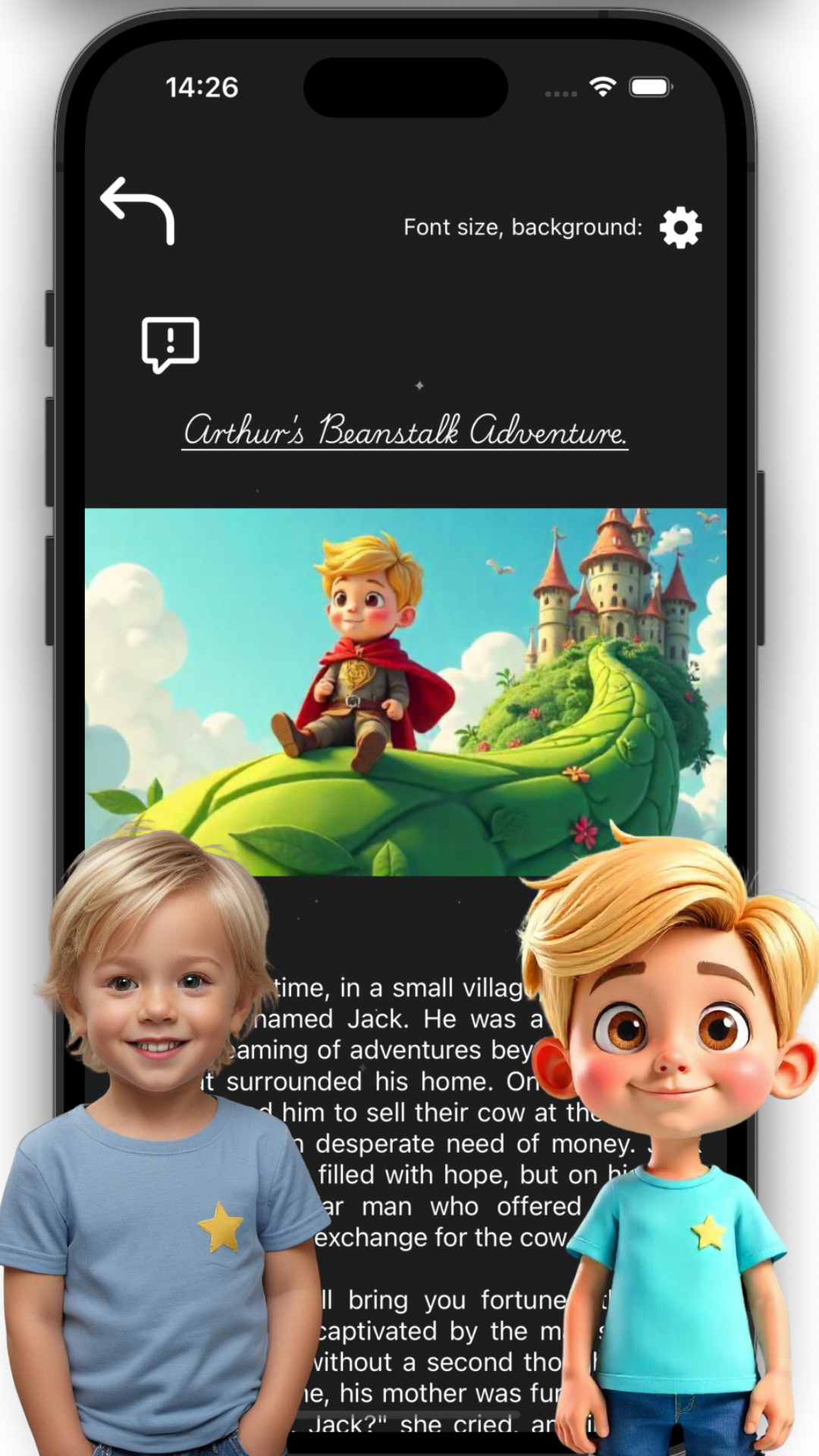 Bedtime story app, sound effects, audio books'