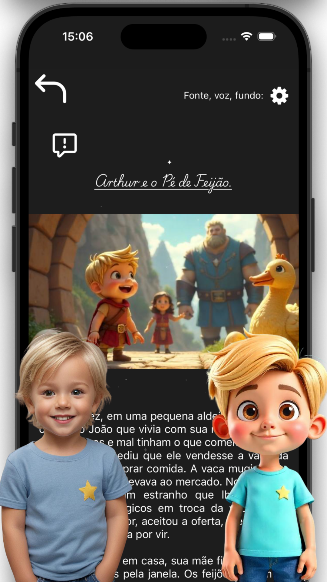 App de histórias para dormir, efeito sonoros, audio livros