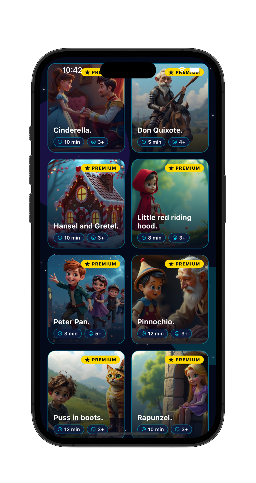 Kinderverhalen-app met meeslepende geluidseffecten
